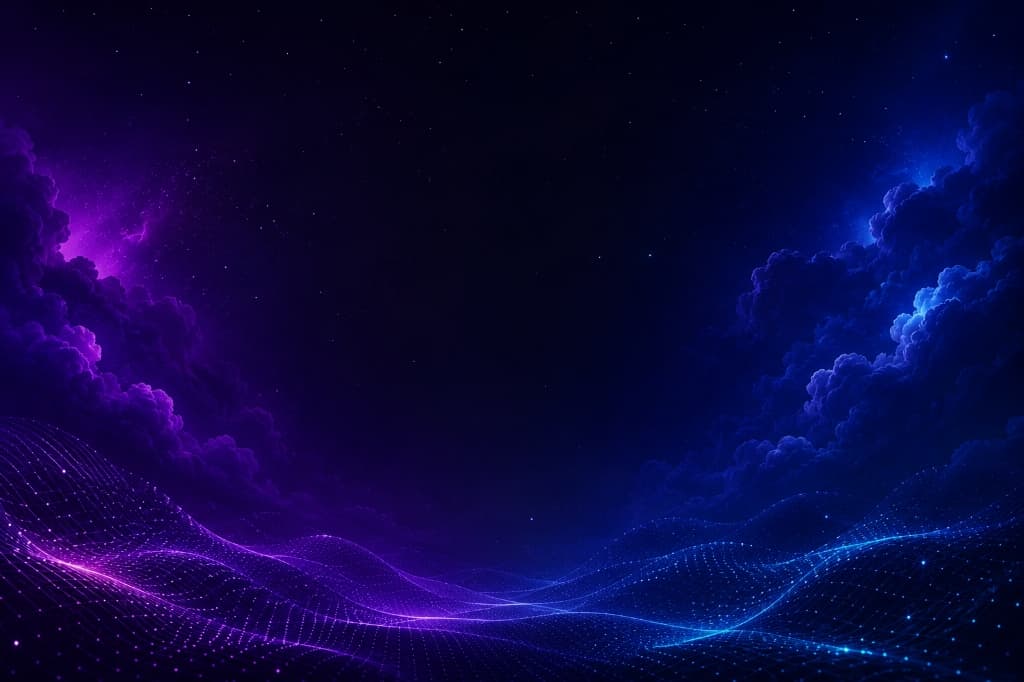 Futuristic Cloud Infrastructure Background